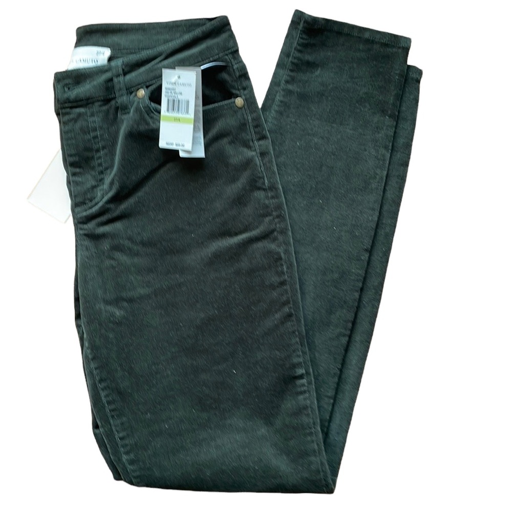 Vince Camutp black brushed cotton pants.